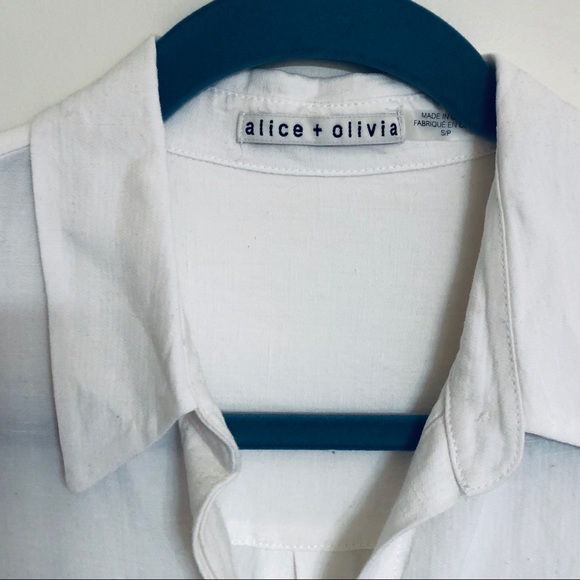 alice + olivia Zoe Mini Collar Button Down Dress - Picture 7 of 8